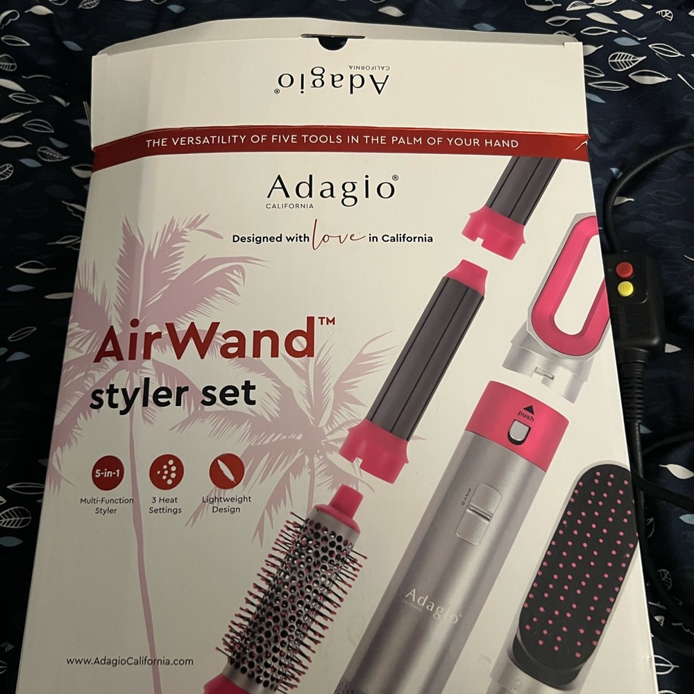 AirWand Styler Set - Pink and Silver
